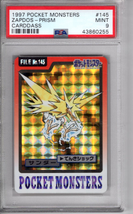 1997 Pocket Monsters Zapdos Prizm PSA 9