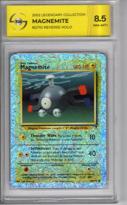 2002 Legendary Collection Magnemite Reverse Holo TGA 8.5