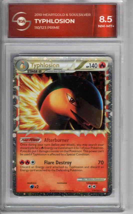 2010 Heartgold & Soulsilver Typhlosion Prime TGA 8.5