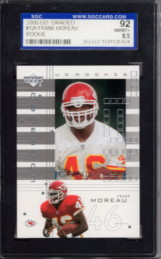 2000 Upper Deck Graded Frank Moreau SGC 8.5