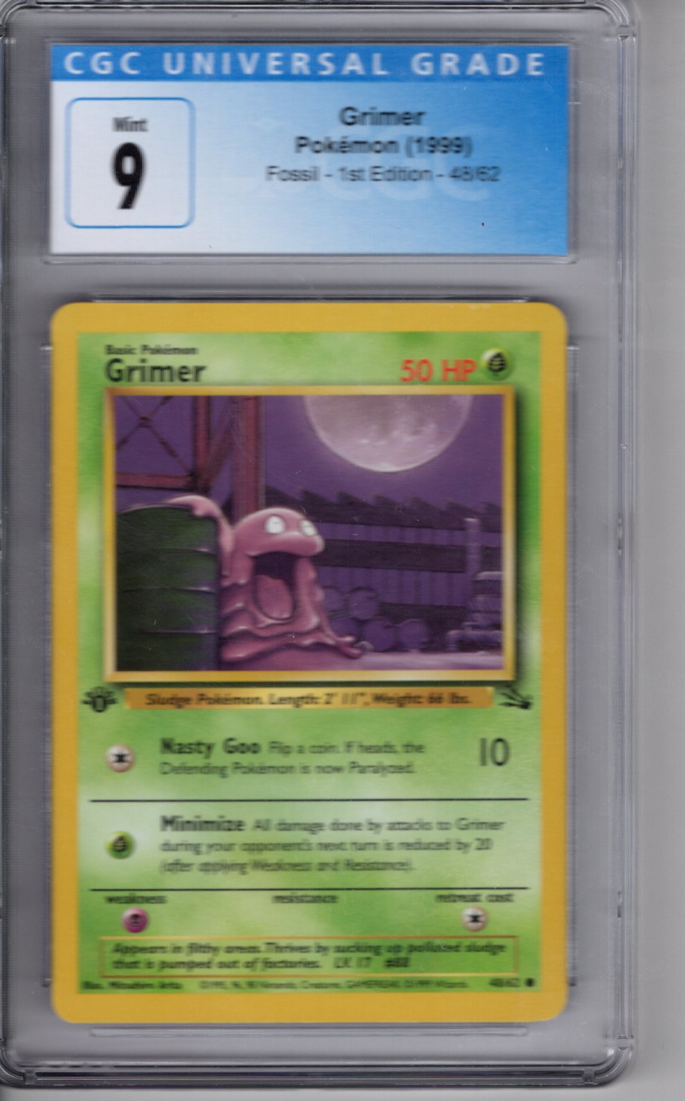 1999 Fossil Grimer 1st Edition CGC 9