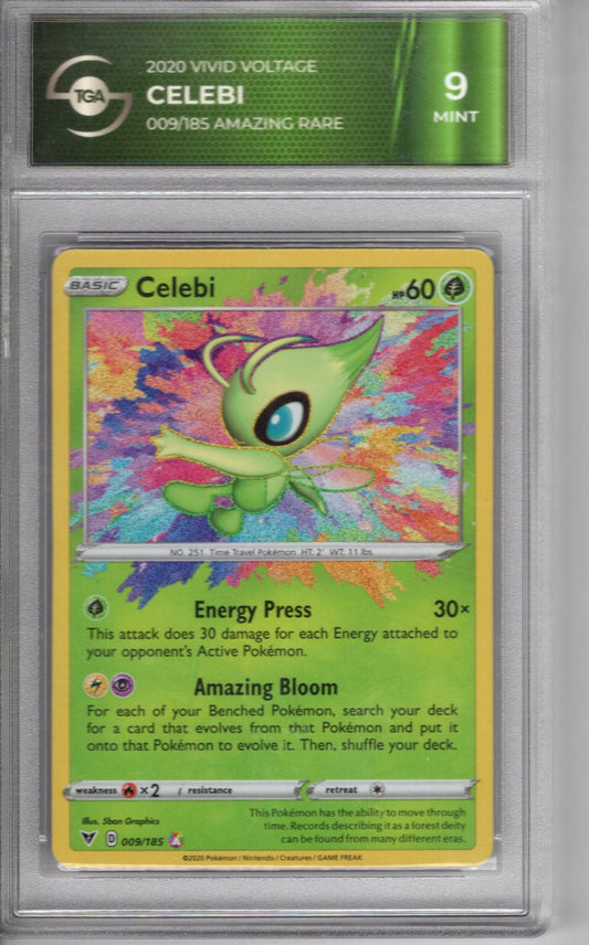 2020 Vivid Voltage Celebi Amazing Rare TGA 9