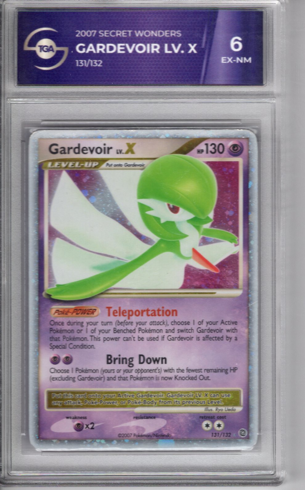 2007 Secret Wonders Gardevoir LV.X TGA 6