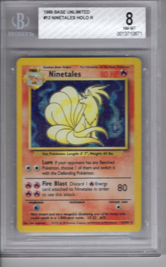 Base Set Ninetales Holo Beckett 8