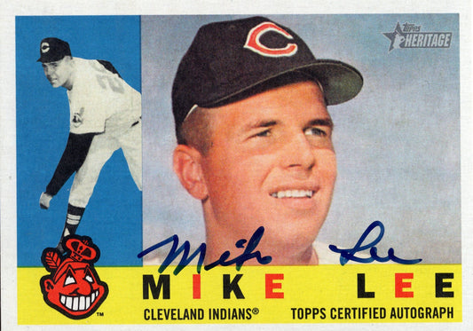 2009 Topps Heritage Blue Ink Autograph Mike Lee #ROA-ML