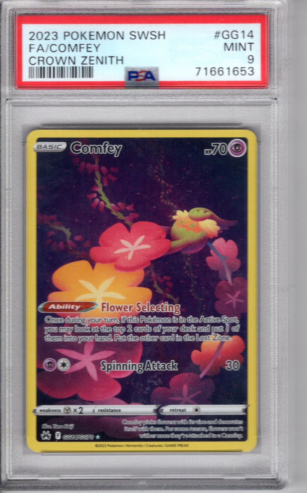 2023 Crown Zenith Comfey GG12/GG70 PSA 9