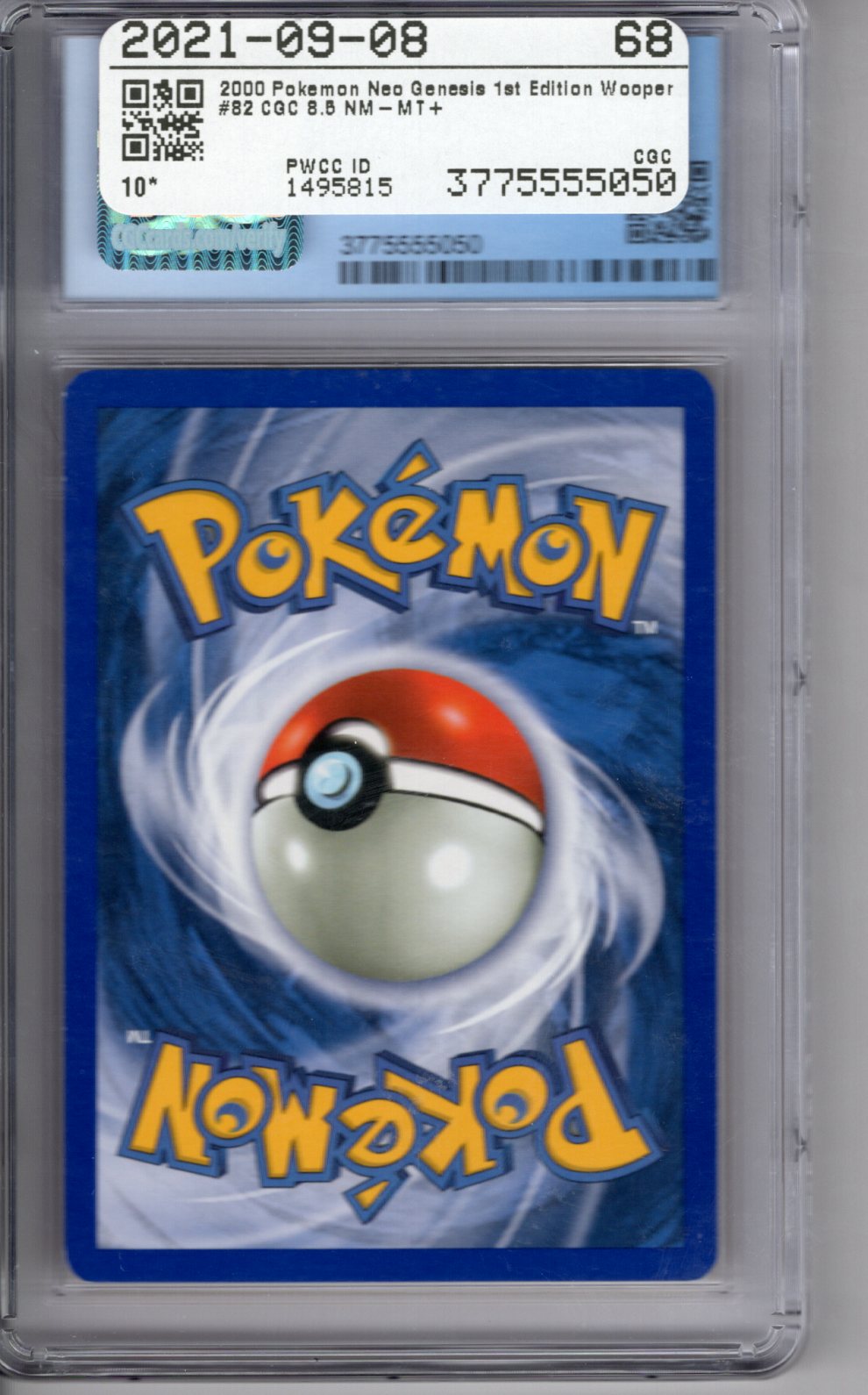 2000 Neo Genesis Wooper 1st Edition CGC 8.5