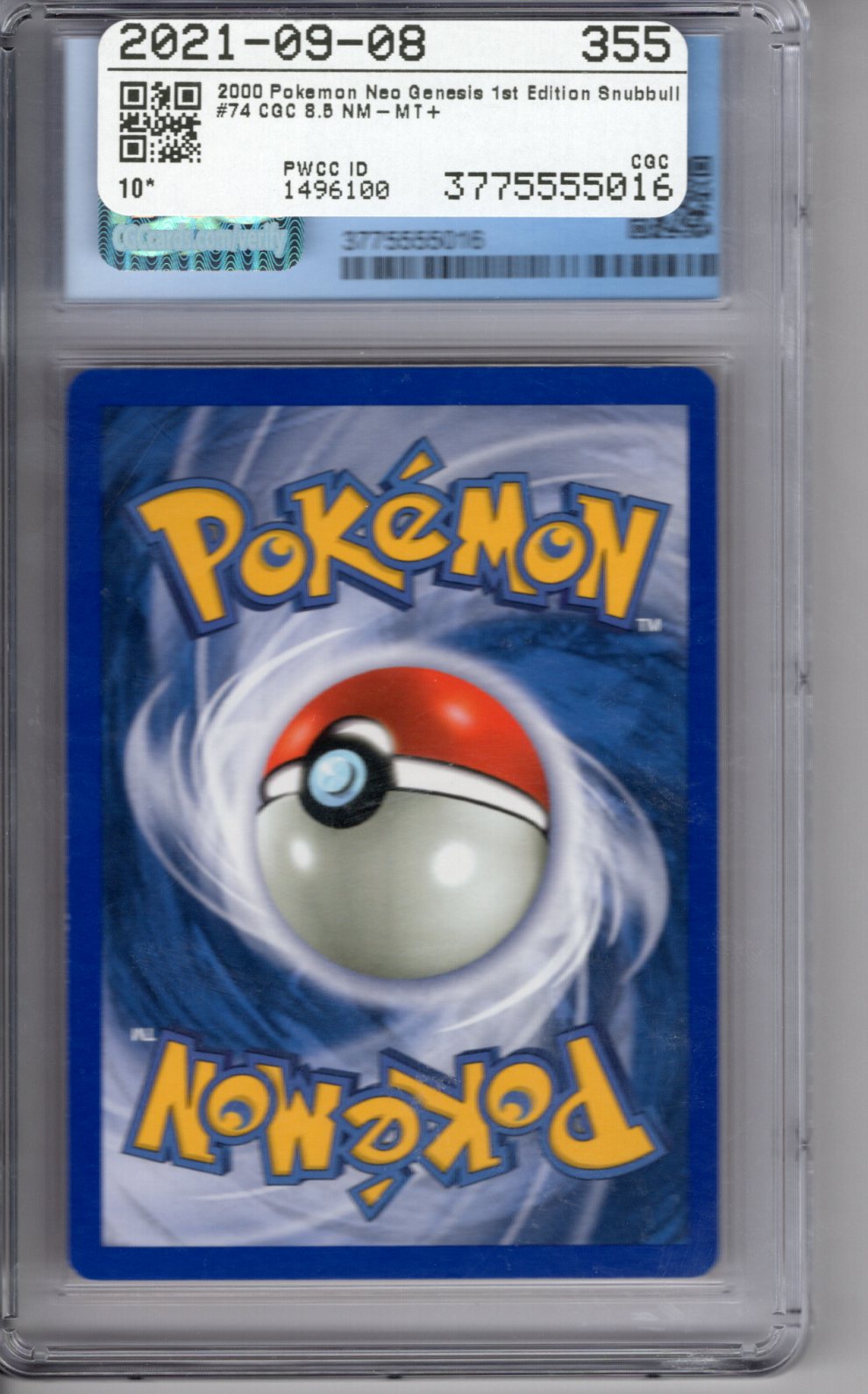 Pokemon 2000 Neo Genesis Snubbull 1st Edition CGC 8.5