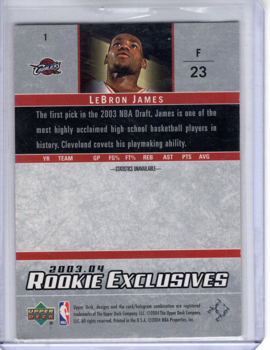 2004 Upper Deck Lebron James Star Rookie #23