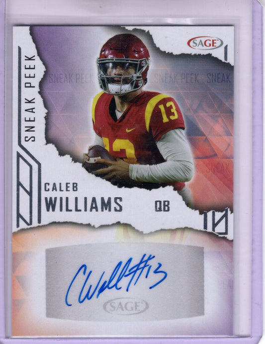 2023 Sage Caleb Williams Auto #SPA-CW