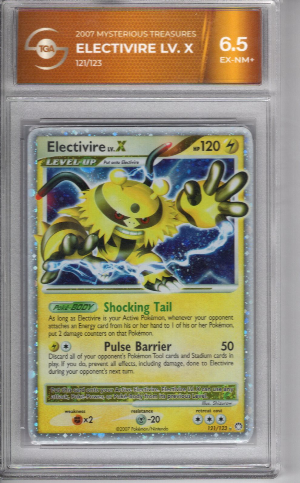 2007 Mysterious Treasures Electivire Lv. X TGA 6.5