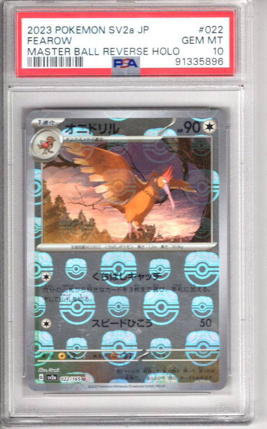 Fearow Master Ball Reverse Holo PSA 10