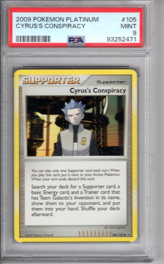 Cyrus's Conspiracy Pokemon Platinum PSA 9