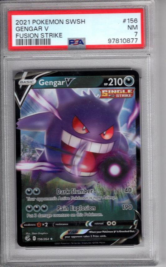 Gengar V Fusion Strike PSA 7