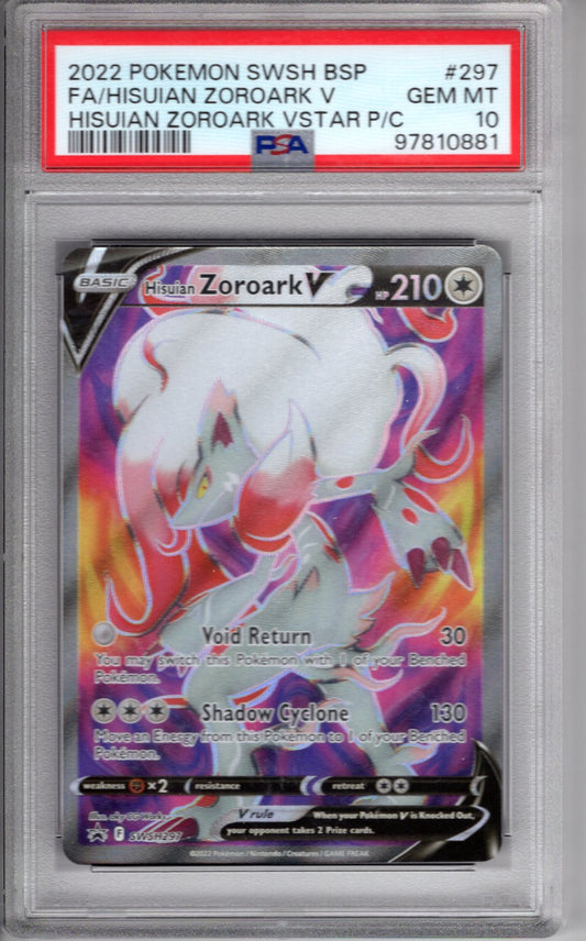 Hisuian Zoroark V Promo PSA 10