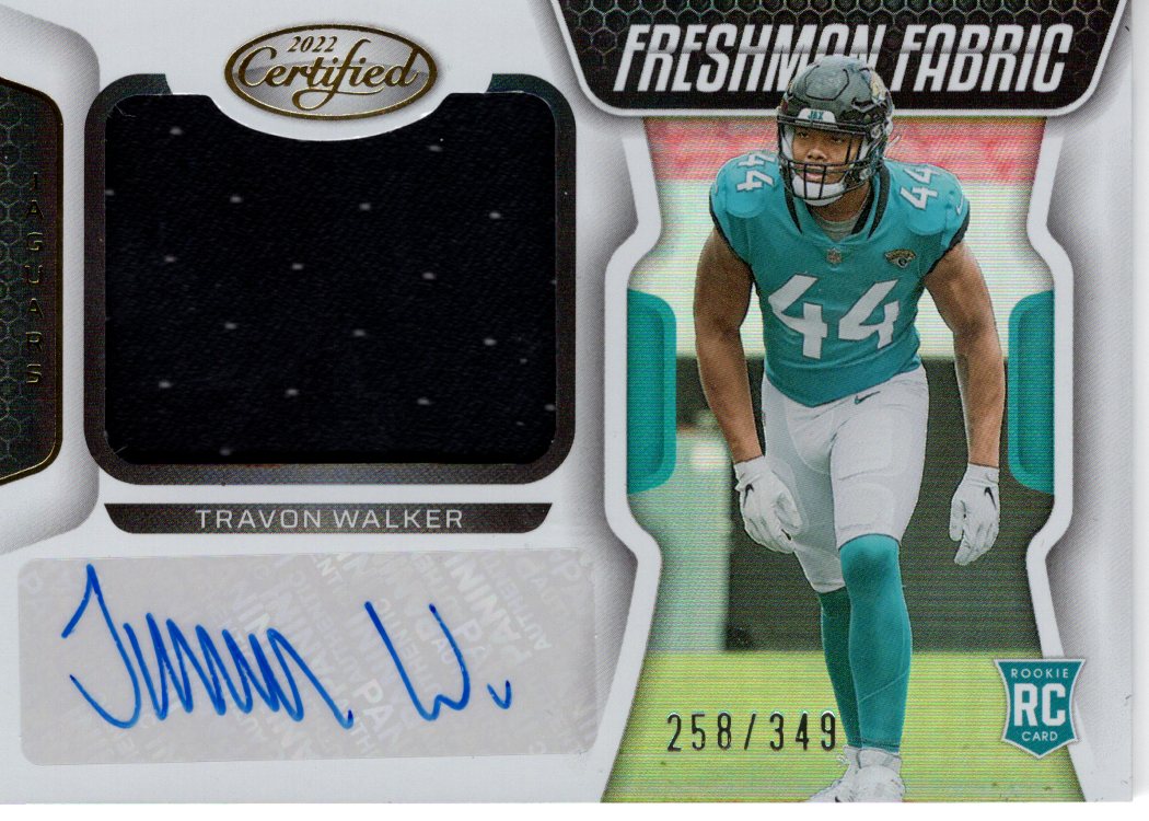 2022 Panini Certified Travon Walker Patch Auto 258/349