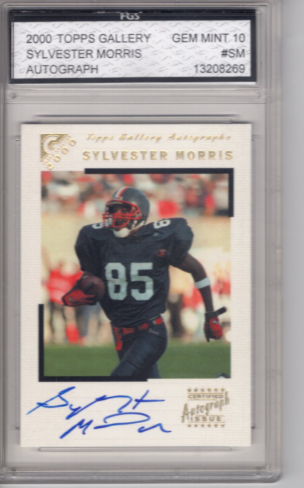 2000 Topps Gallery Sylvester Morris Auto FGS 10