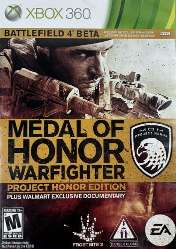 Medal of Honor Warfighter Project Honor Edition Xbox 360