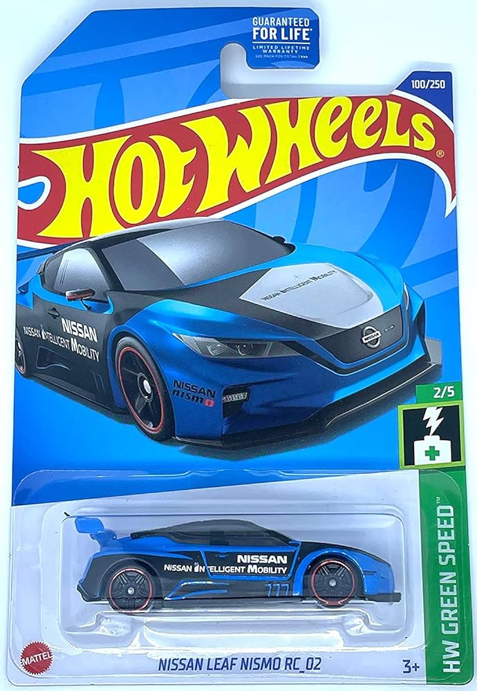 Hot Wheels HW Green Speed Nissan Leaf Nismo RC 02 Blue 2/5