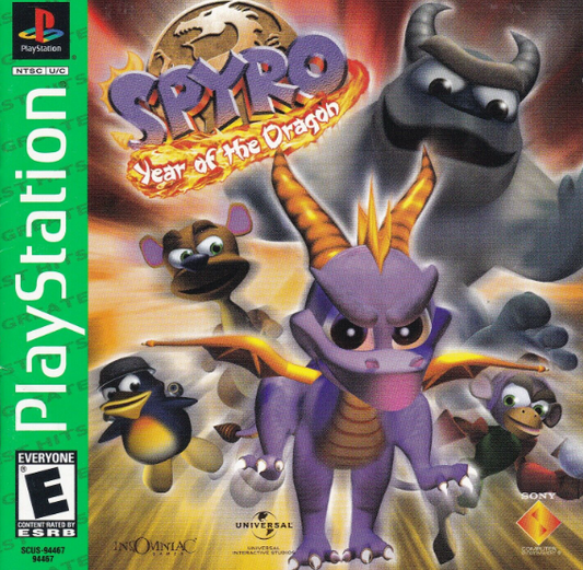 Spyro Year of the Dragon Greatest Hits PS1