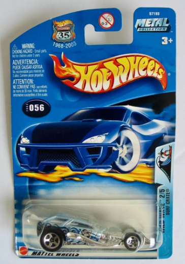 Hot Wheels Wild Wave Silver Surf Crate 2/5